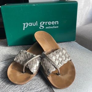Paul Green Sandals in platinum metallic